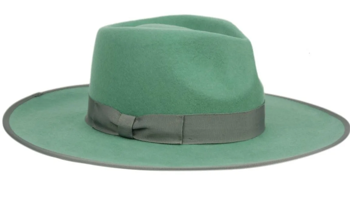 Gustavo | Wide Brim Wool Felt Fedora Hat