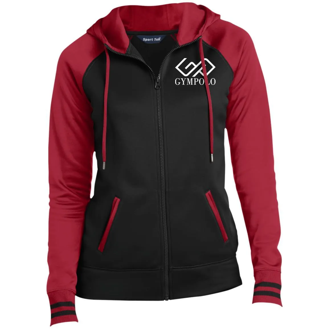 GYMPOLO-(PNG) LST236 Ladies' Sport-Wick® Full-Zip Hooded Jacket