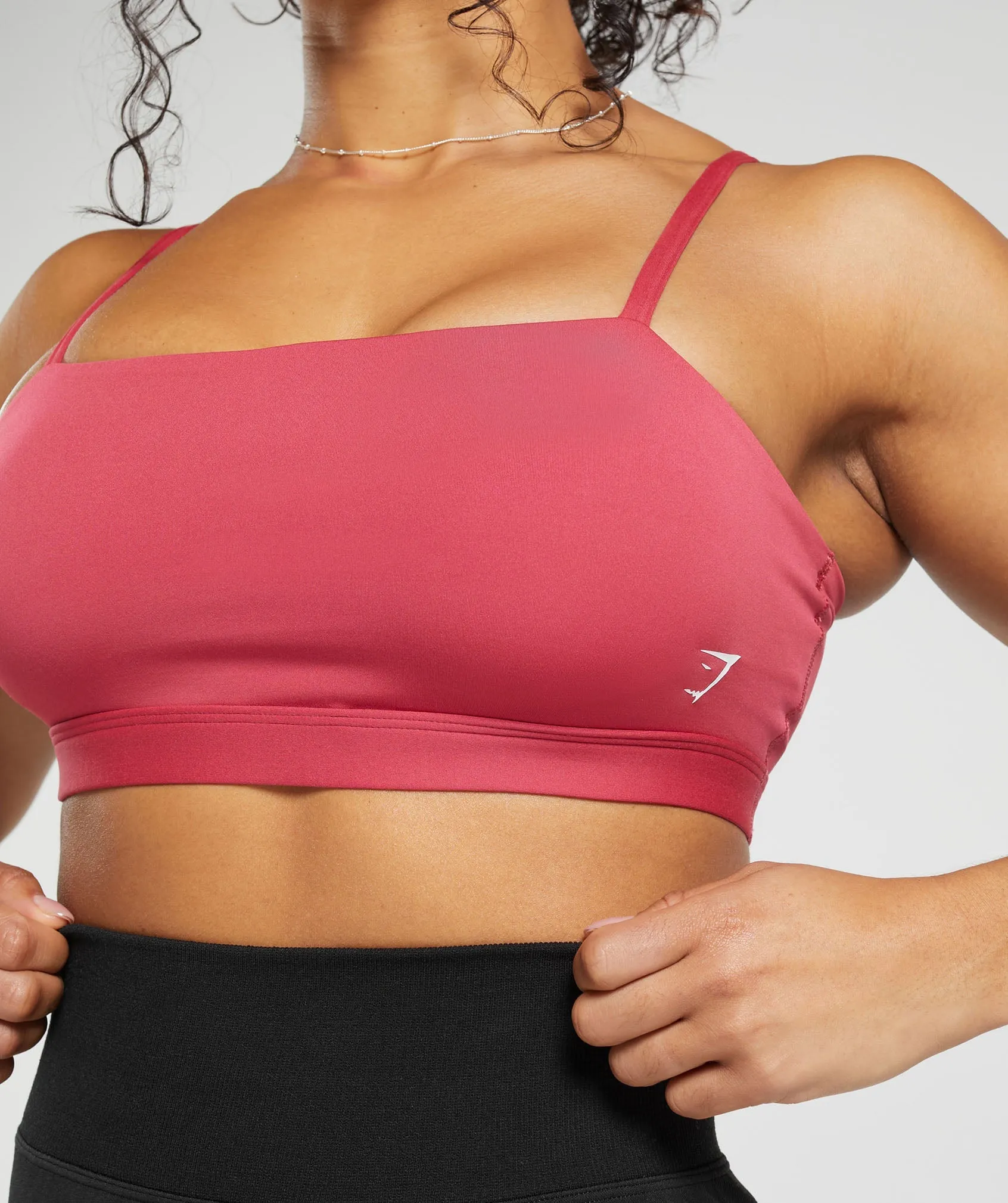 Gymshark Cut Out Bandeau - Vintage Pink