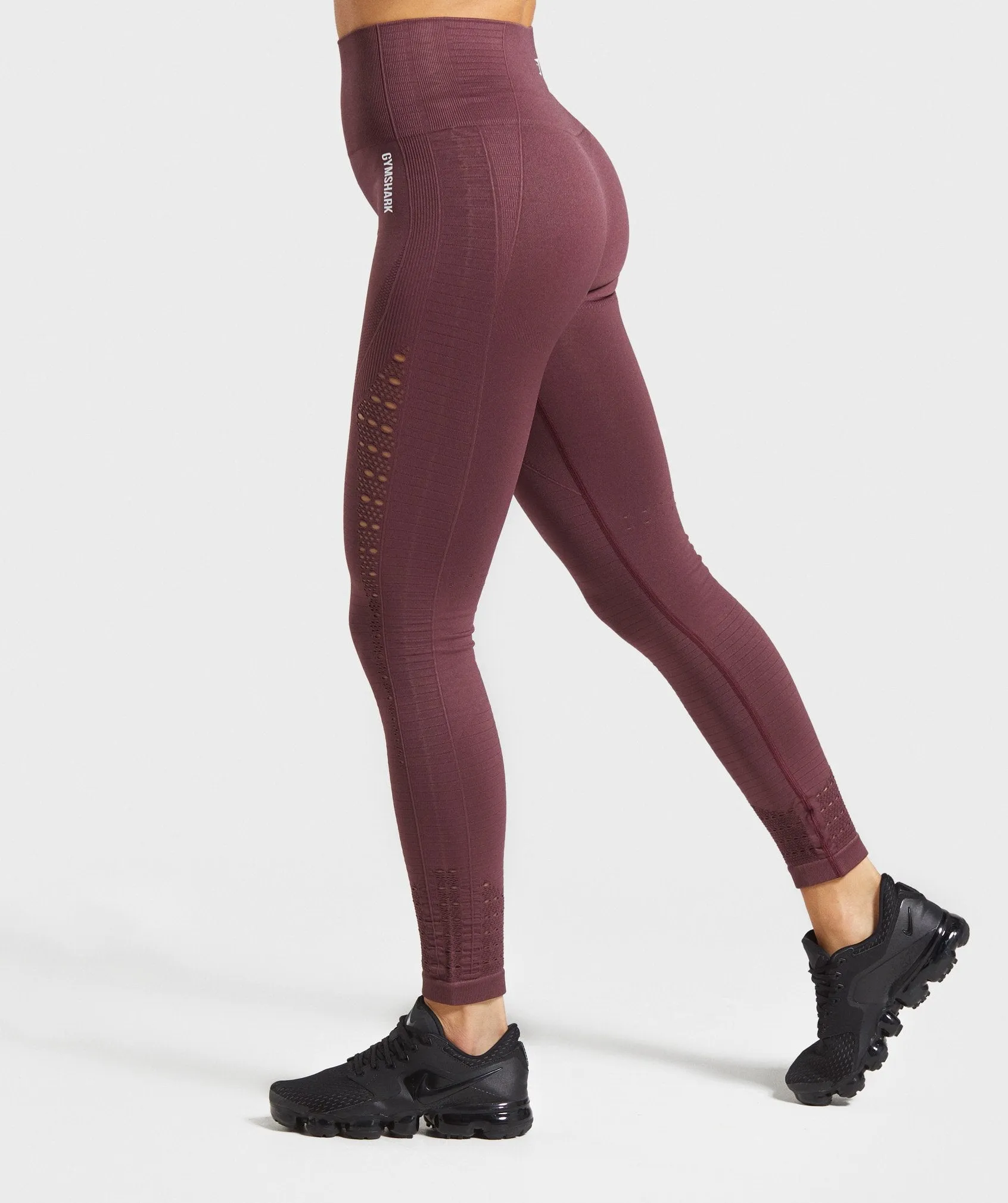 Gymshark Energy  Seamless Leggings - Berry Red