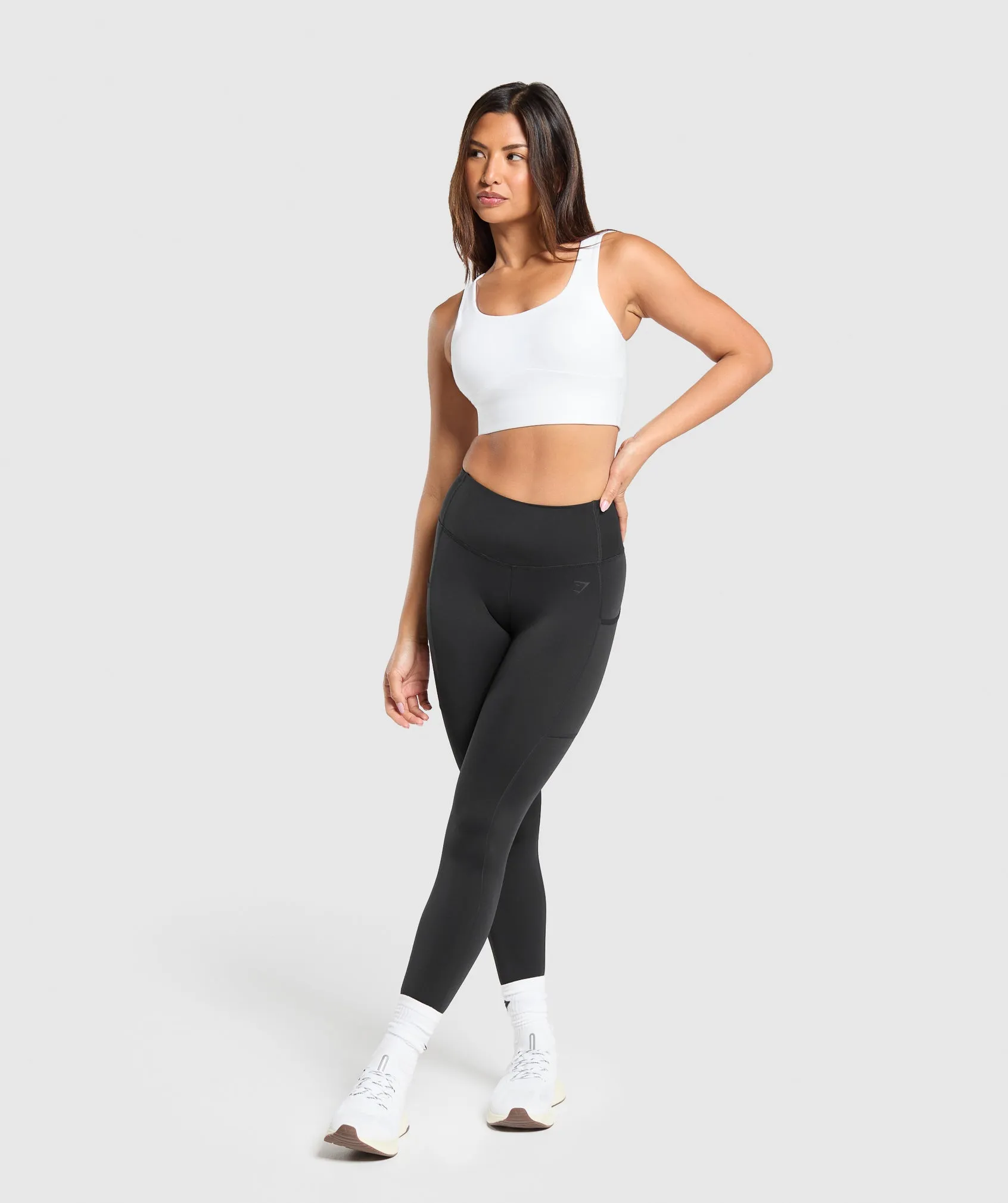 Gymshark Longline Sports Bra - White