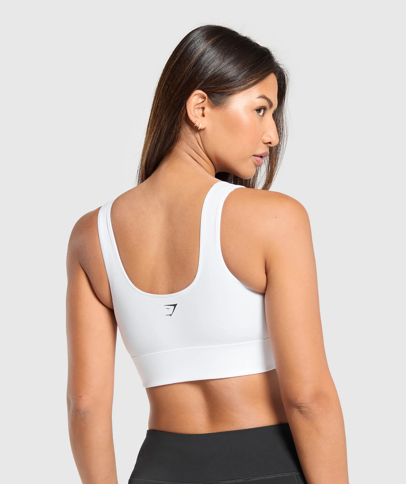 Gymshark Longline Sports Bra - White