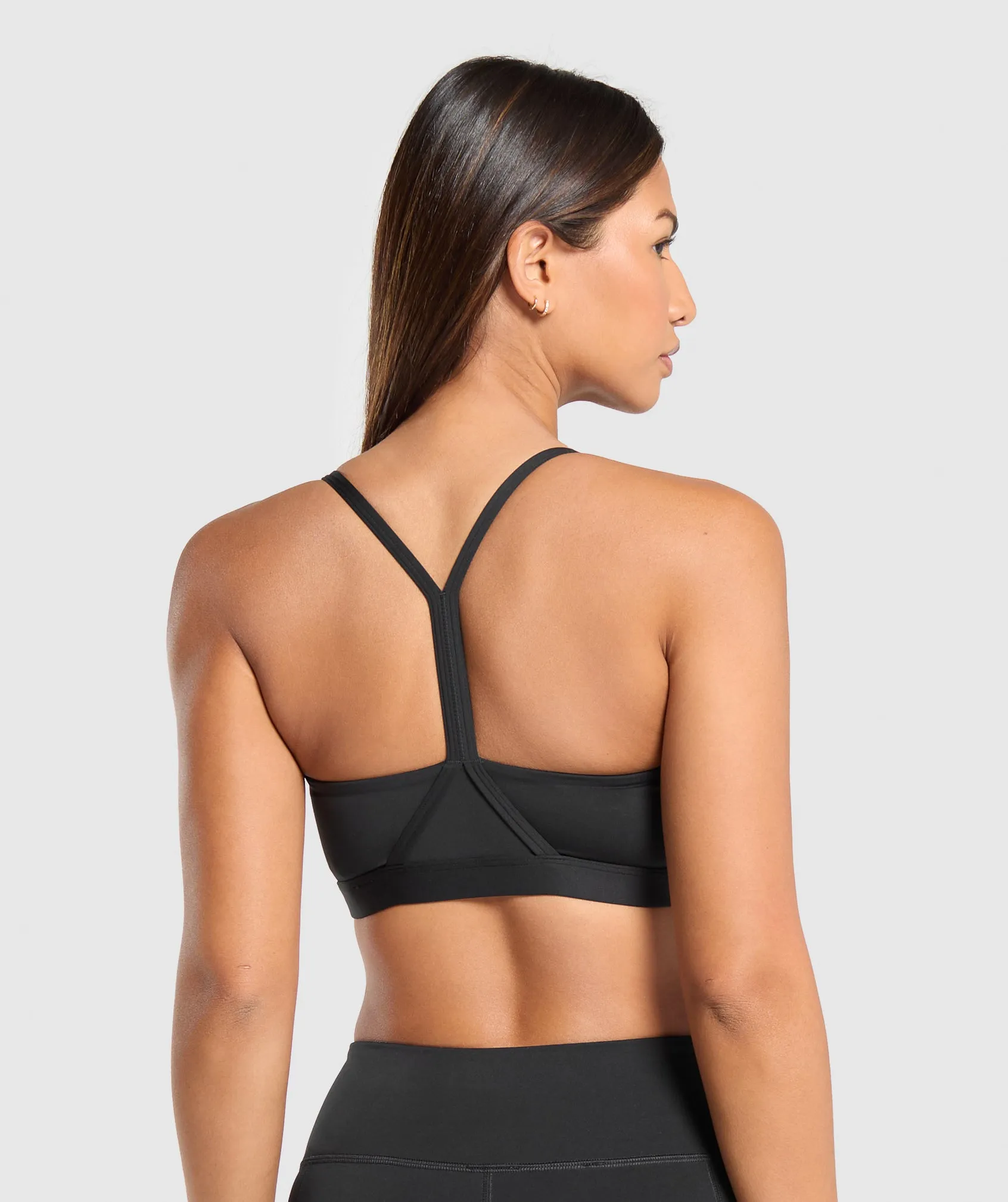 Gymshark V Neck Sports Bra - Black