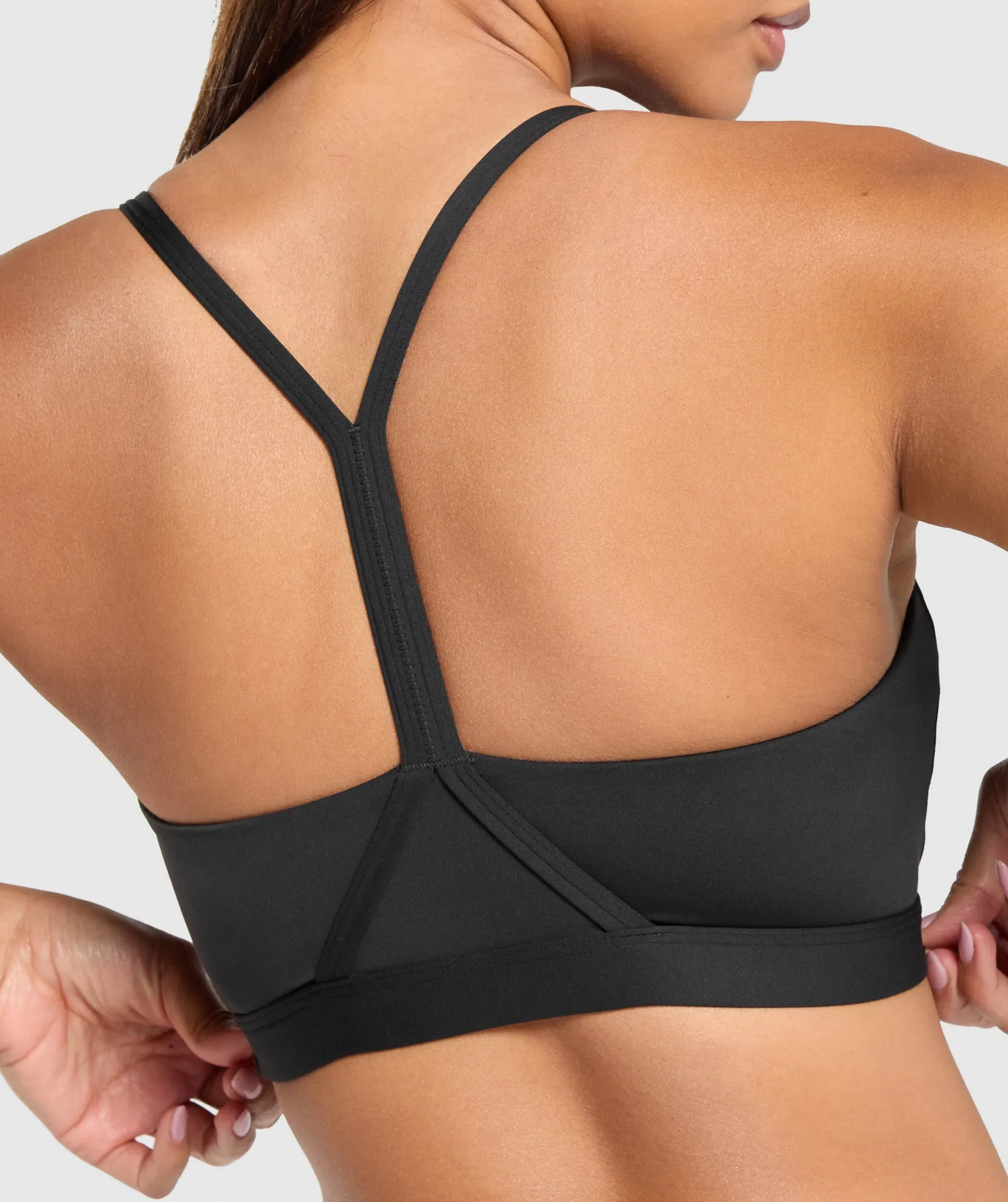 Gymshark V Neck Sports Bra - Black