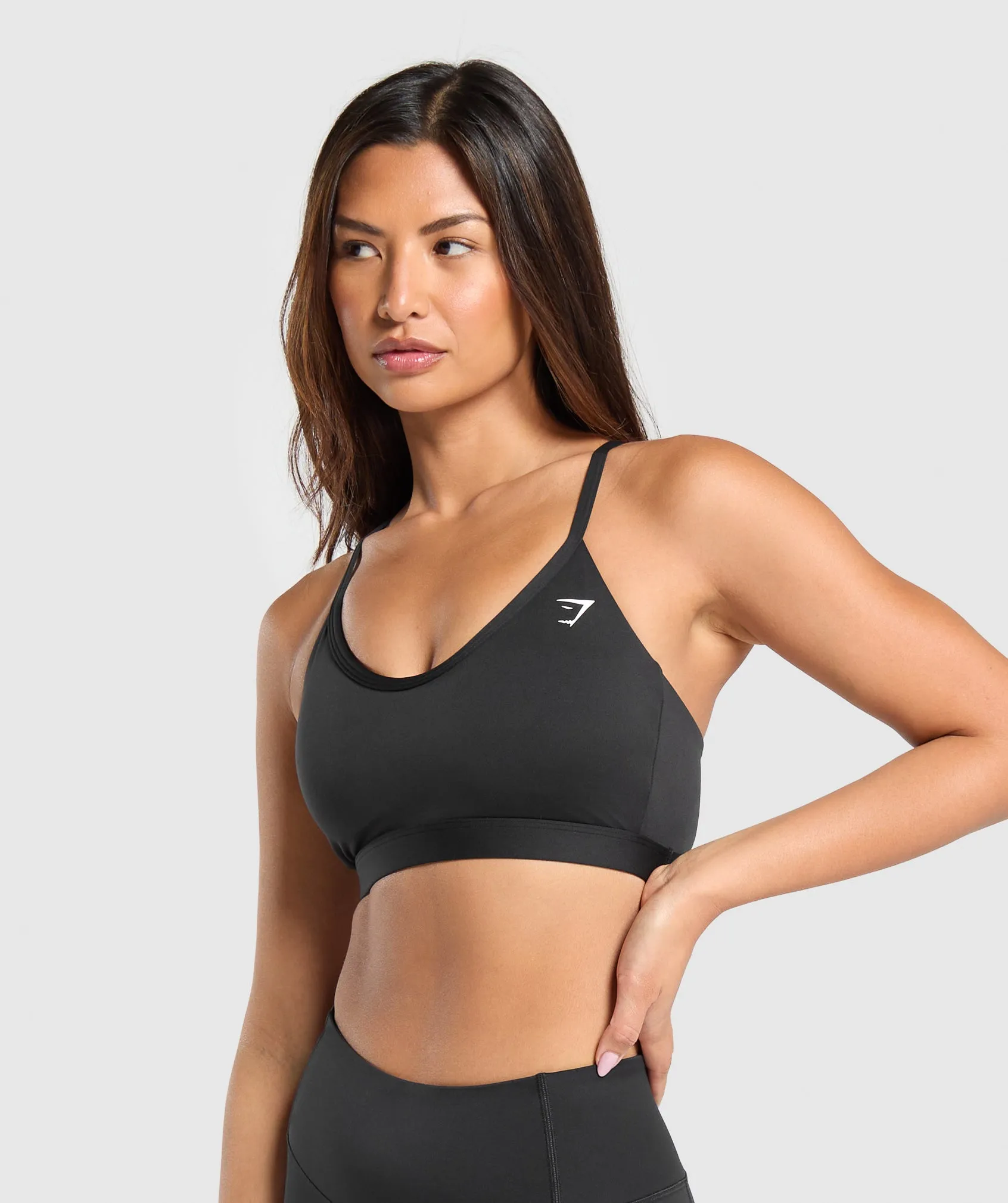 Gymshark V Neck Sports Bra - Black