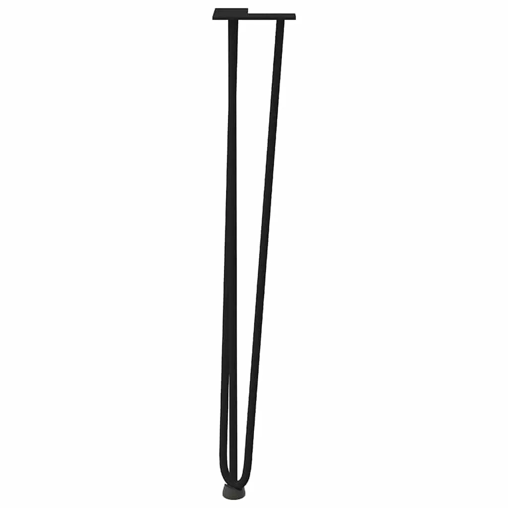 Hairpin Table Legs 4 pcs Black 72 cm Solid Steel