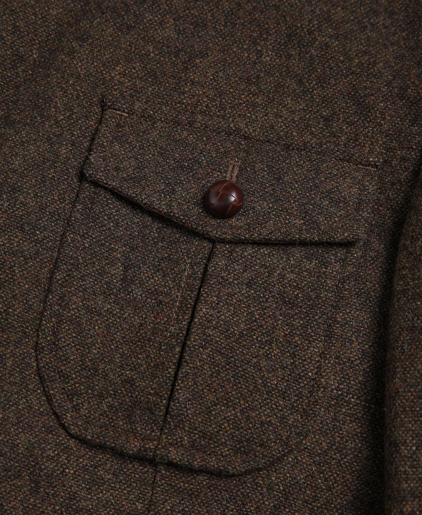 Half Norfolk Brown Tweed Jacket