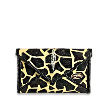 Half Way III Small Clutch - Black and Yellow Mosaic