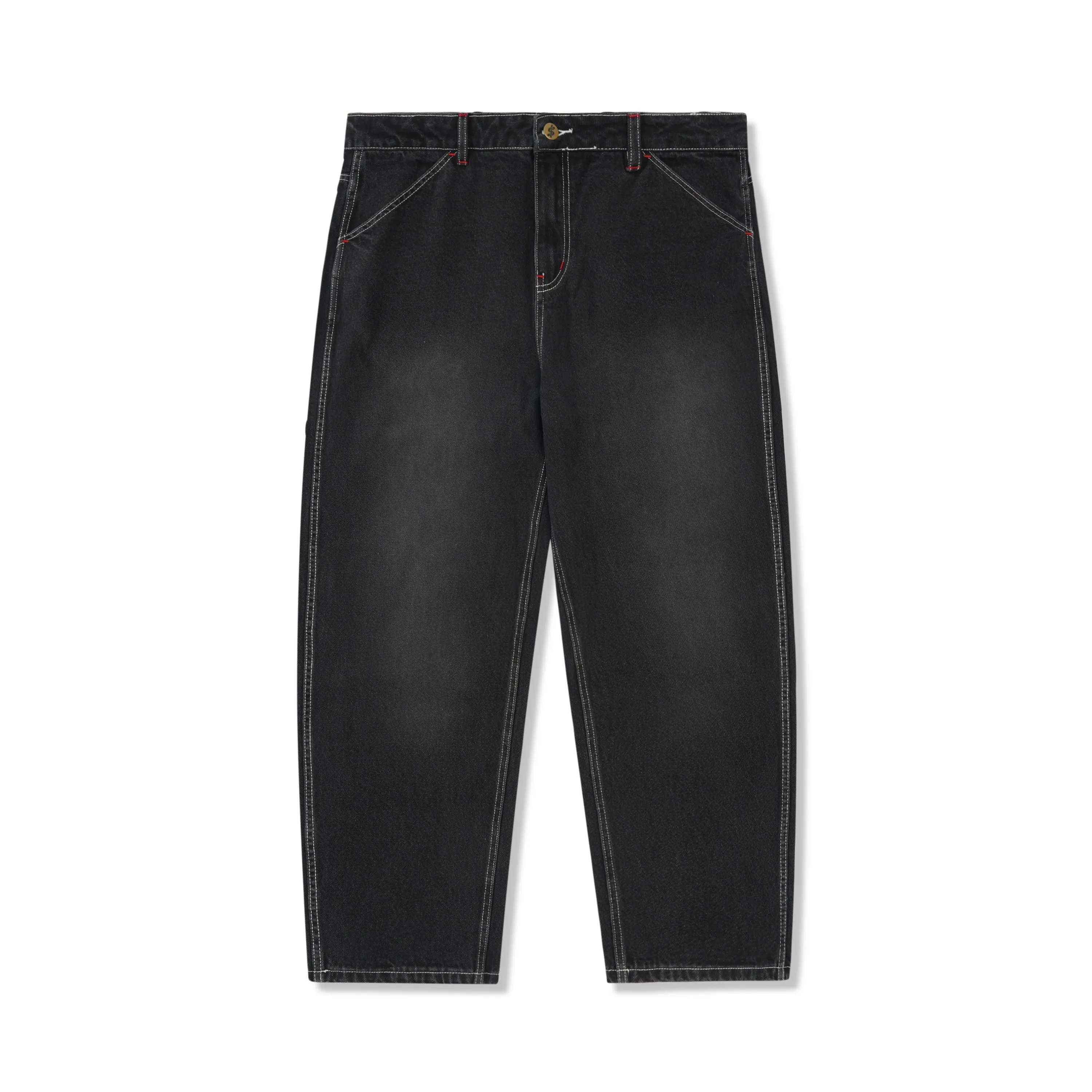 Halftime Denim Jeans, Distressed Black