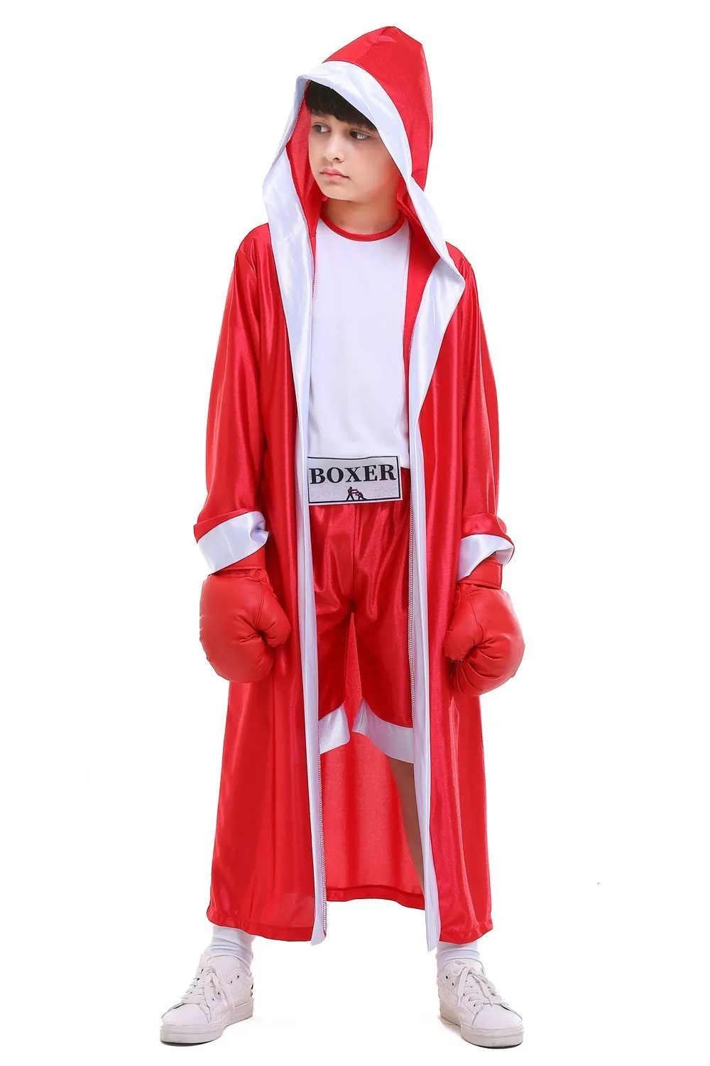 Halloween Child Boys Champion Boxer Uniform Costume Sportswearing