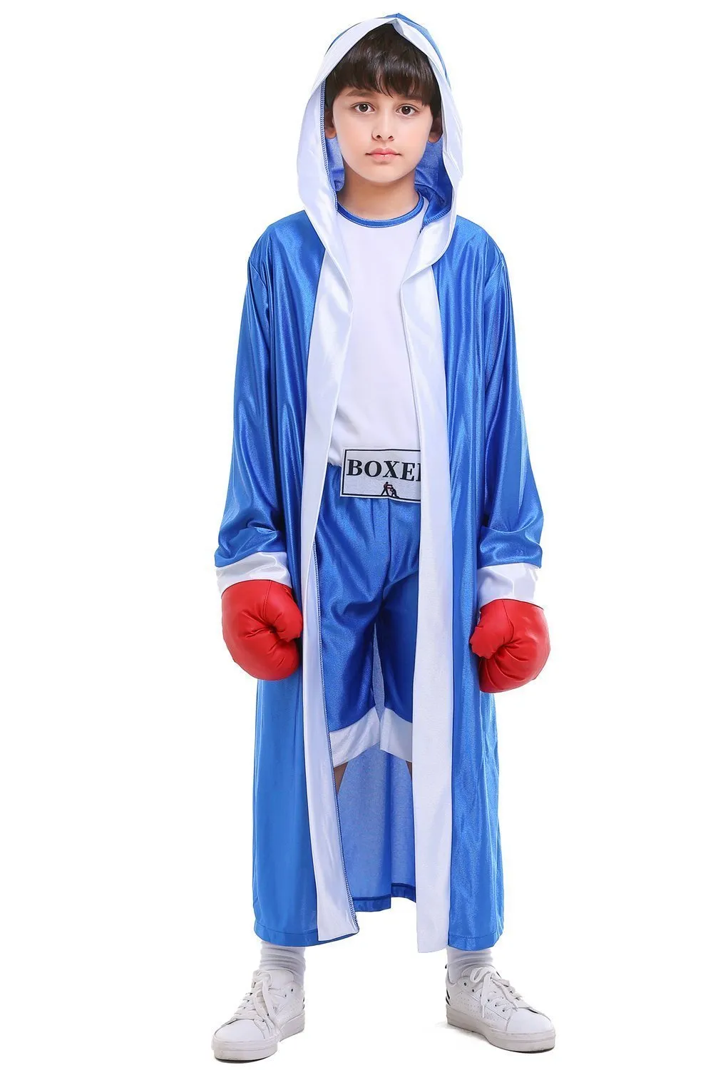 Halloween Child Boys Champion Boxer Uniform Costume Sportswearing