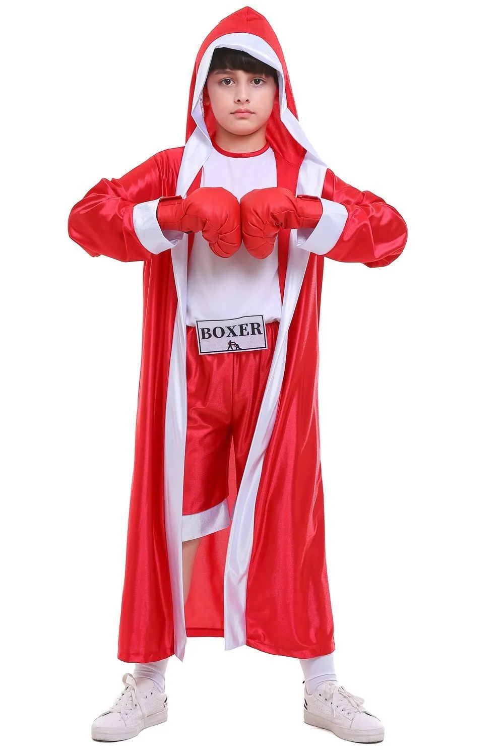 Halloween Child Boys Champion Boxer Uniform Costume Sportswearing