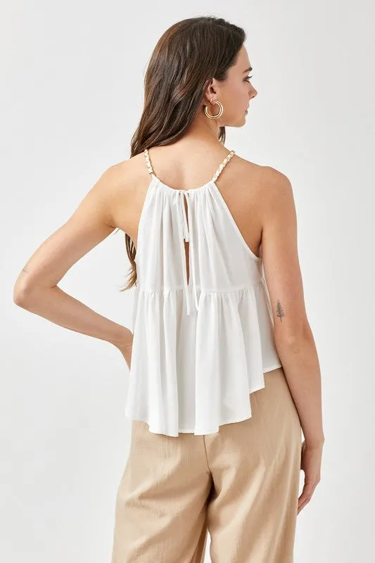 Halter Neck with Back Strap Flared Top  *Online Only*