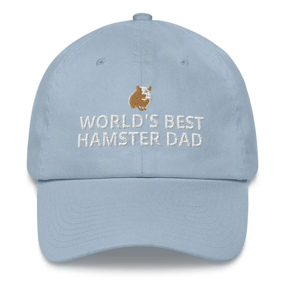 Hamster Hat | World's Best Hamster Dad | Perfect gift for the Pet Hamster lover!