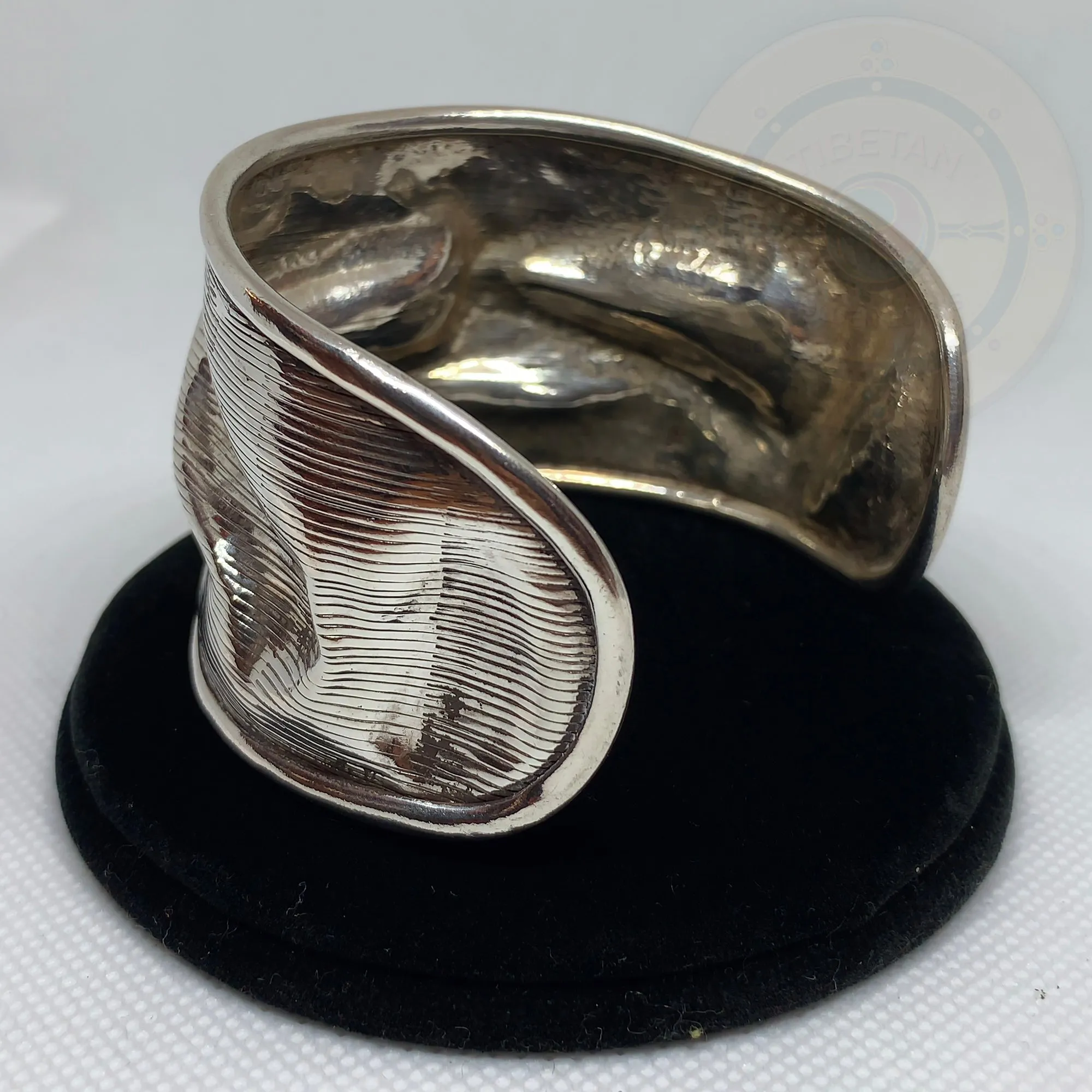 Hand Hammered Sterling Silver Cuff/Bangle Bracelet