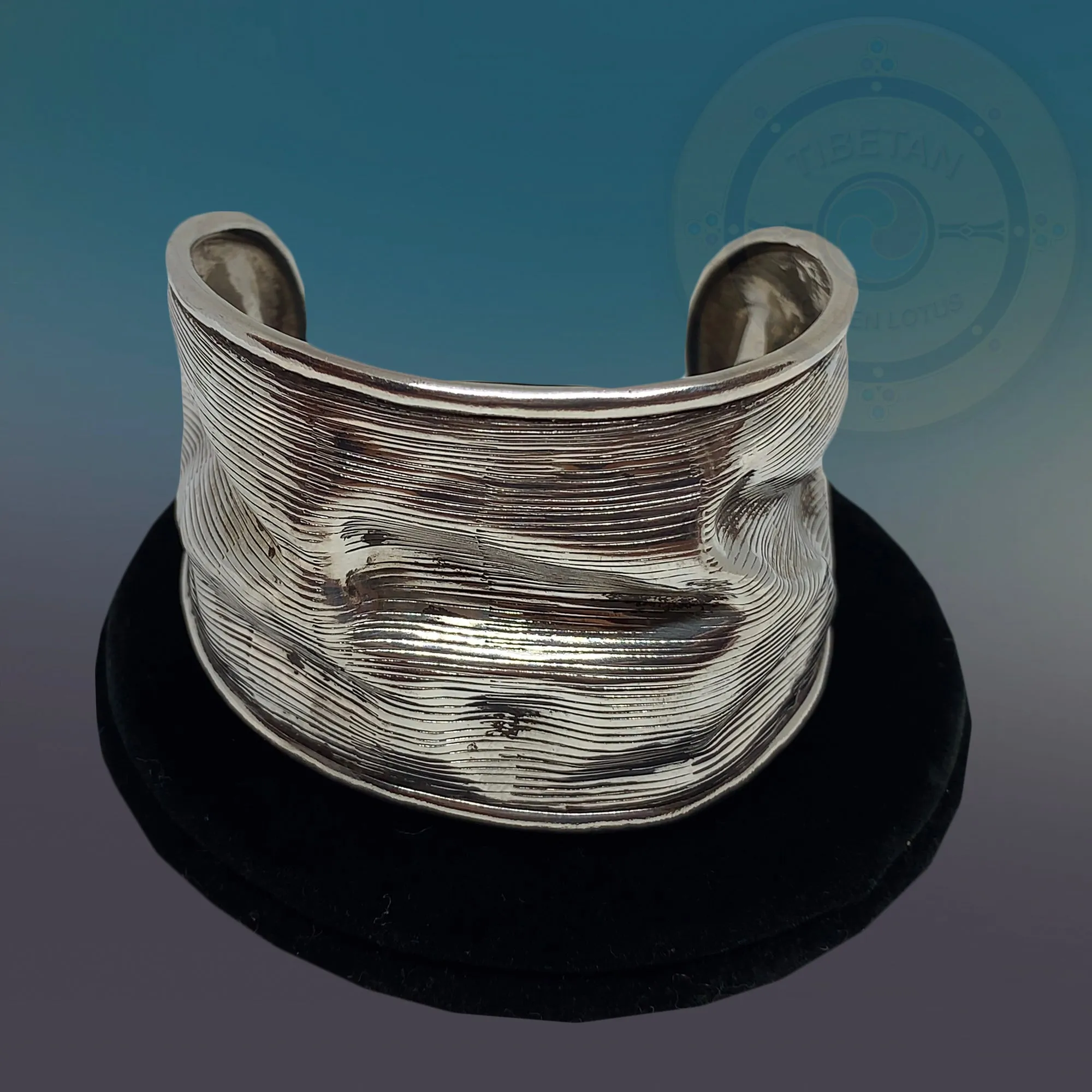 Hand Hammered Sterling Silver Cuff/Bangle Bracelet