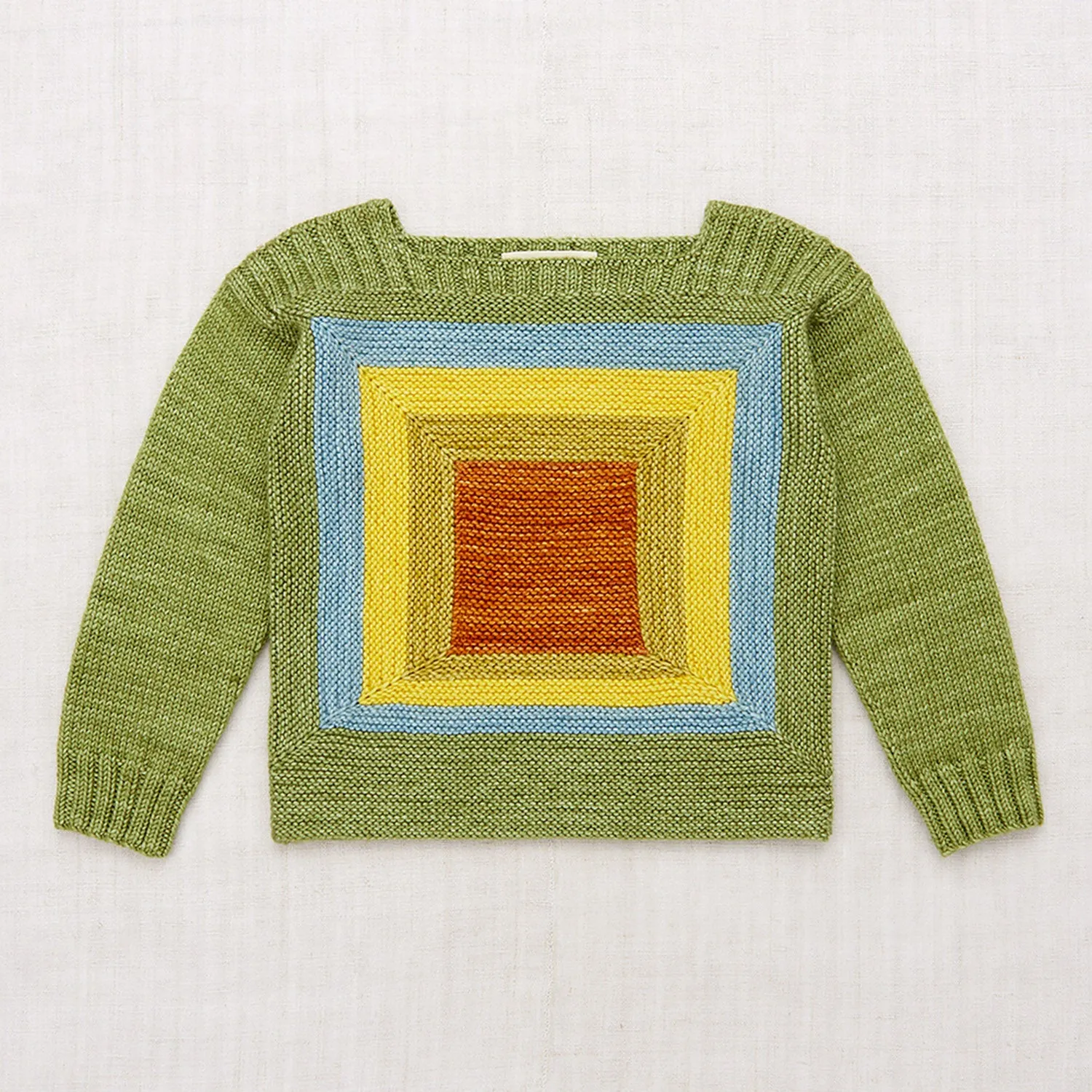 Hand Knit Merino Wool Homage Sweater - Sprig