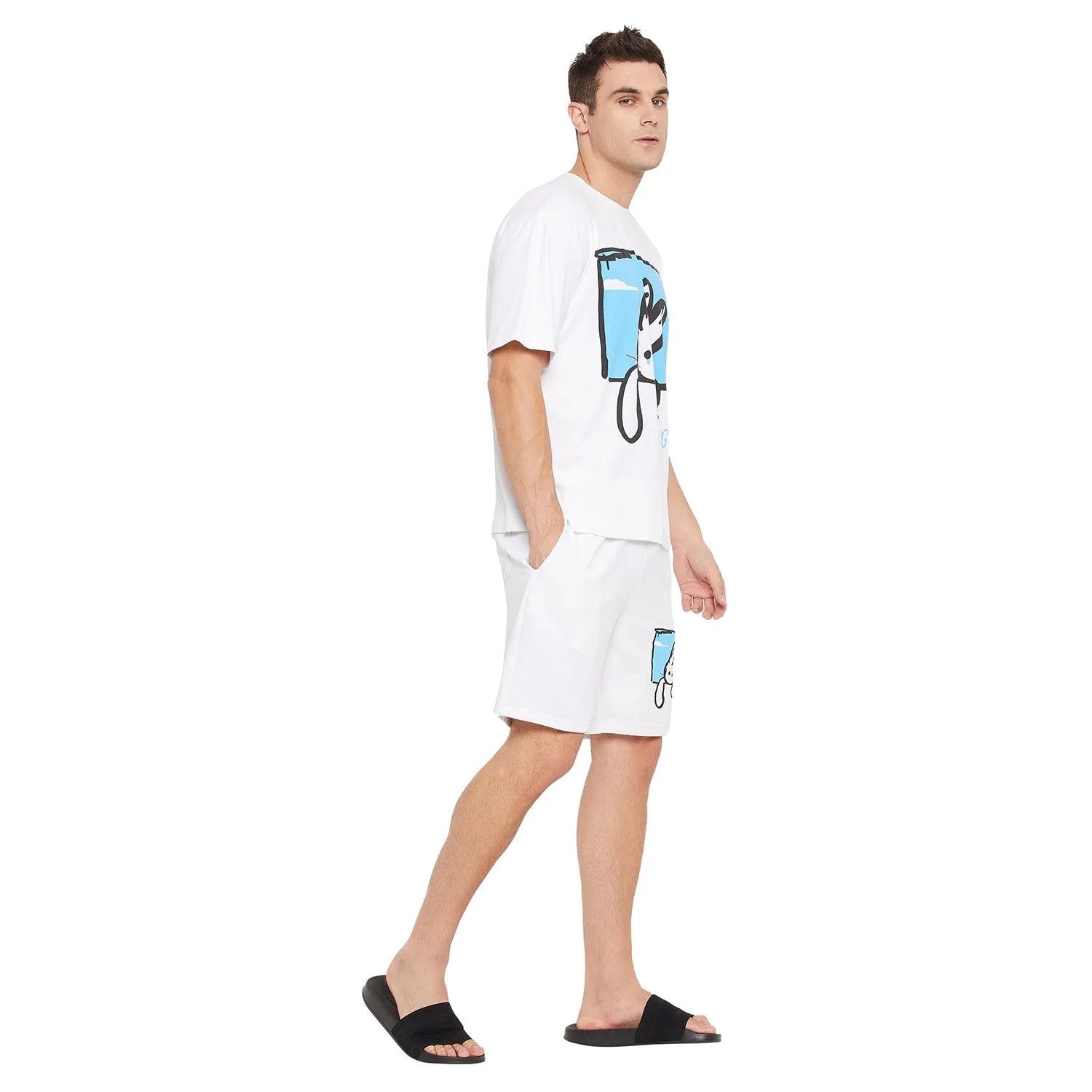 Hang On Oversized Tshirt & Shorts Clothing Set