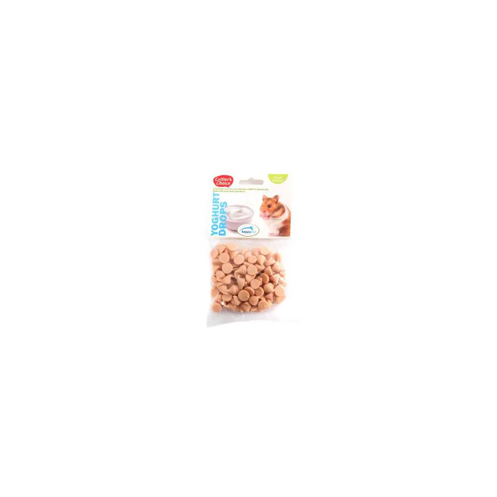 Happy Pet Critters Choice Small Animal Yoghurt Drops Treat 75g