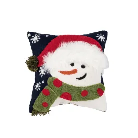 Happy Snowman Pillow