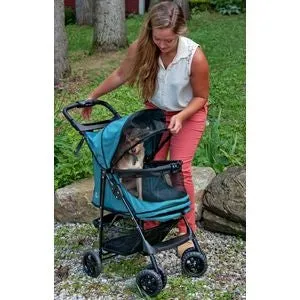 Happy Trails NO-ZIP Pet Stroller in Emerald