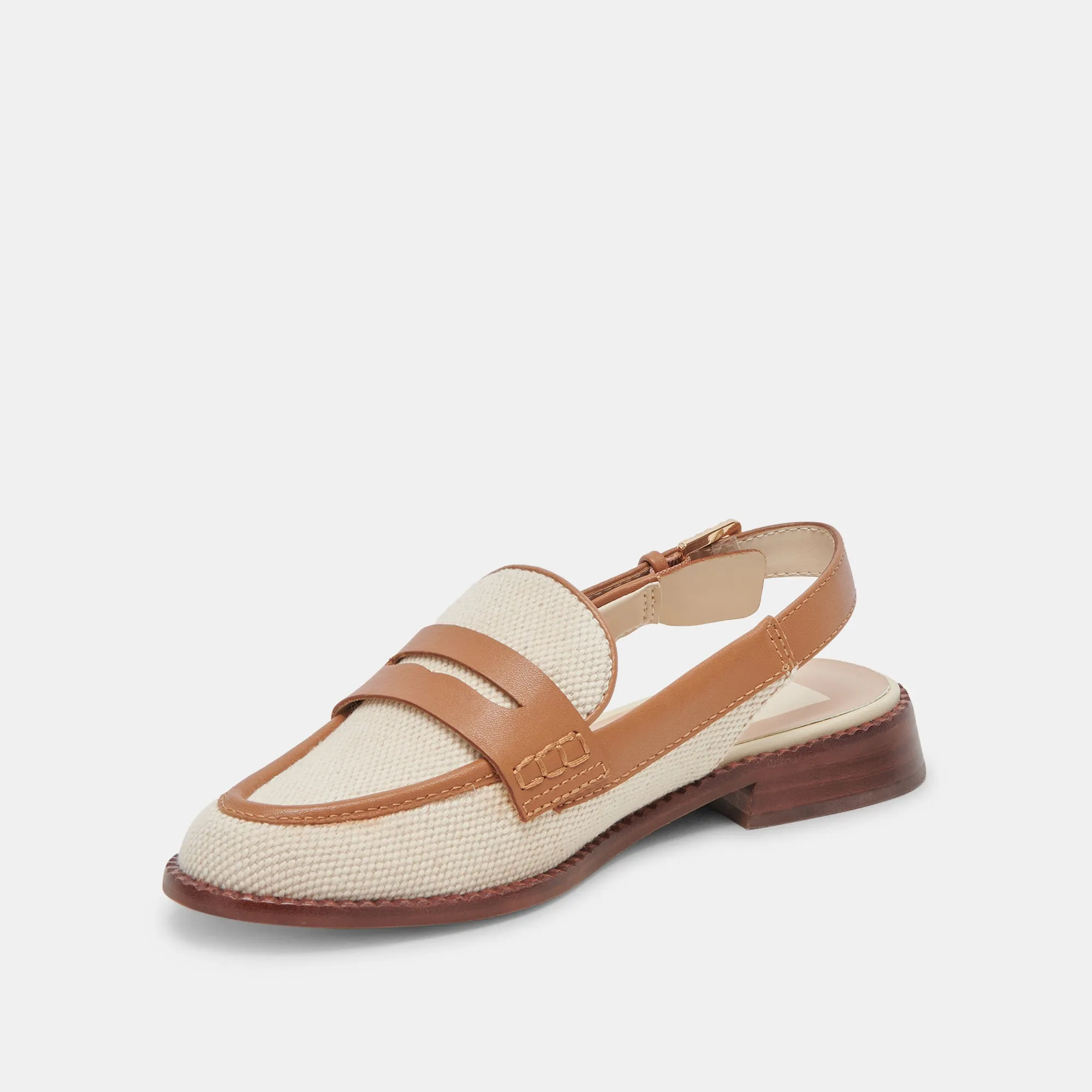 HARDI LOAFERS TAN MULTI CANVAS