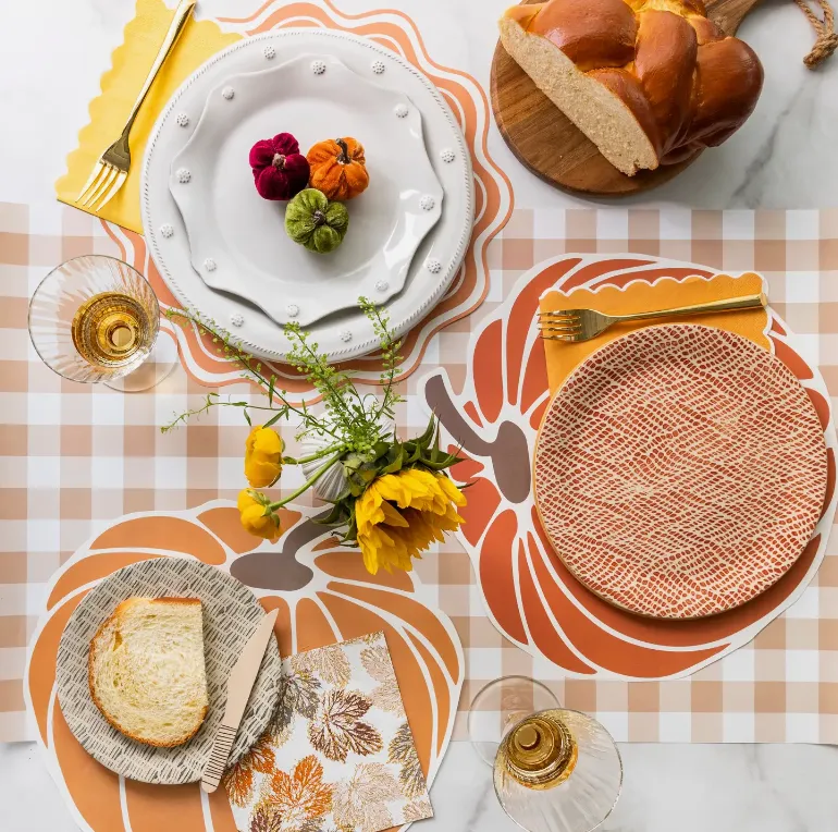 Harvest Pumpkins Paper Placemats