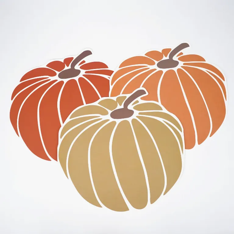 Harvest Pumpkins Paper Placemats