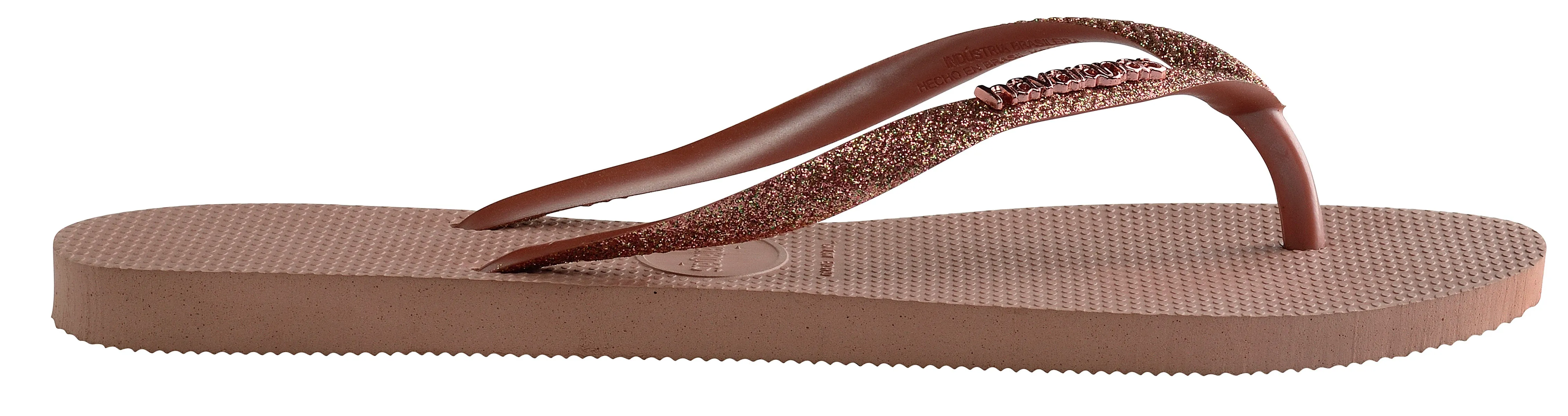 Havaianas Slim Glitter Metalic In Rose For Kids