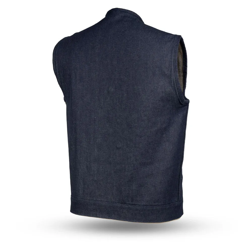 Haywood Men's Motorcycle Denim Vest