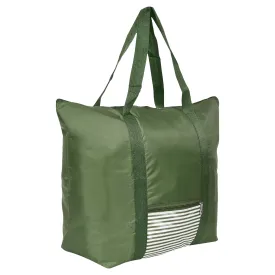 Heart Home Storage Bag|Clothes Storage Bag|Storage Bag with Handle|Parachute Shopping Bag|Grocery Hand Bag|Foldable Storage Bag|Lining Front Pocket|Green