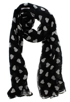 Heart Print Scarf