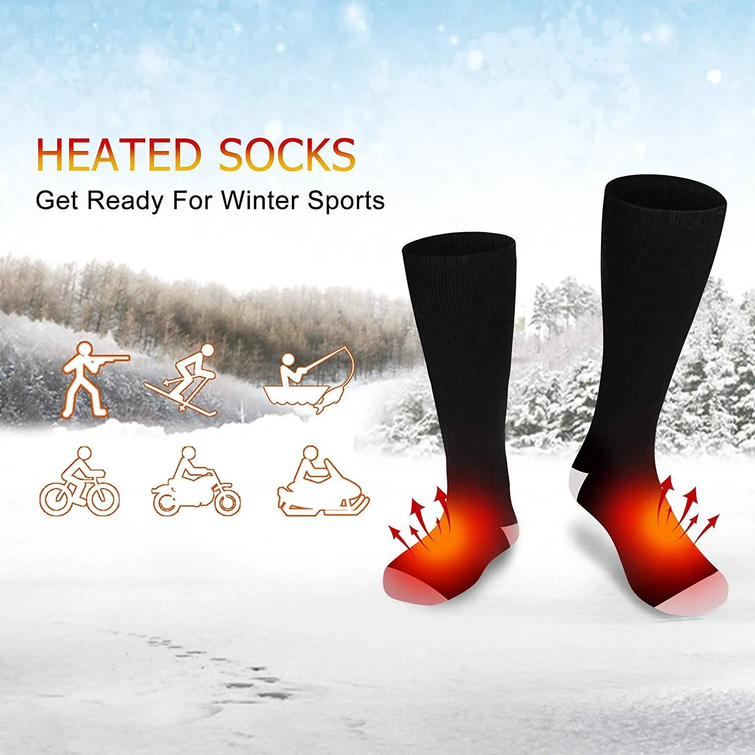 HEATED ELECTRIC BATTERY OPERATED SOCKS