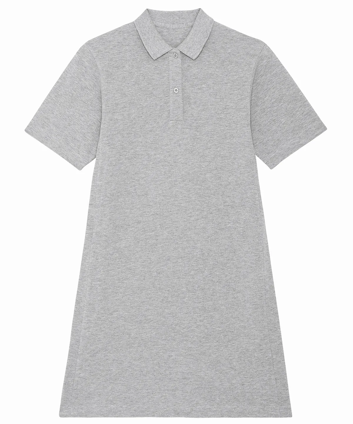 Heather Grey - Stella Paiger women's piqué polo dress (STDW162)