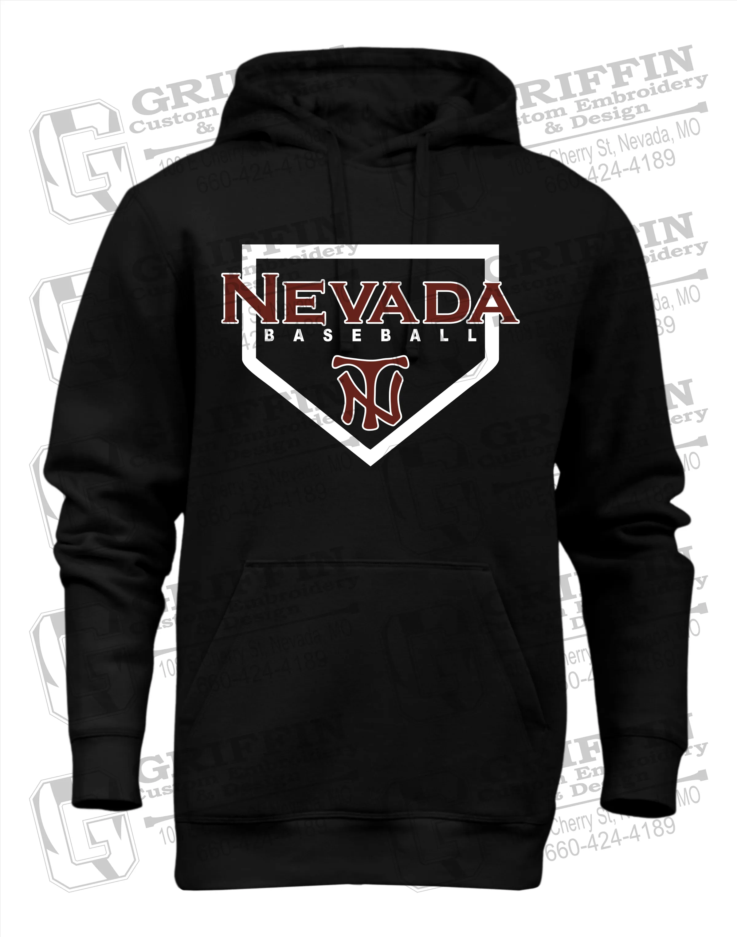 Heavyweight Fleece Hoodie - Baseball - Nevada Tigers 21-S