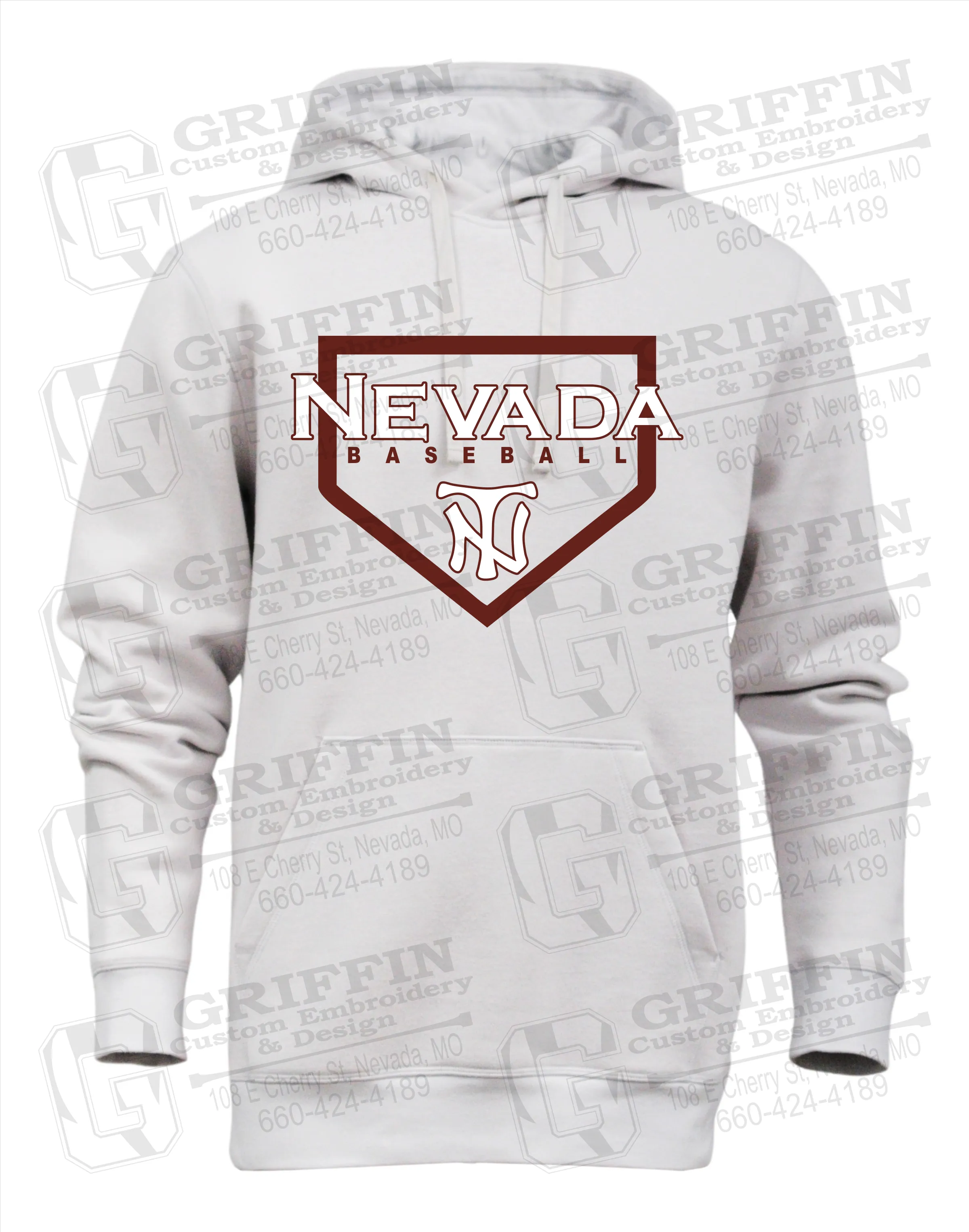 Heavyweight Fleece Hoodie - Baseball - Nevada Tigers 21-S