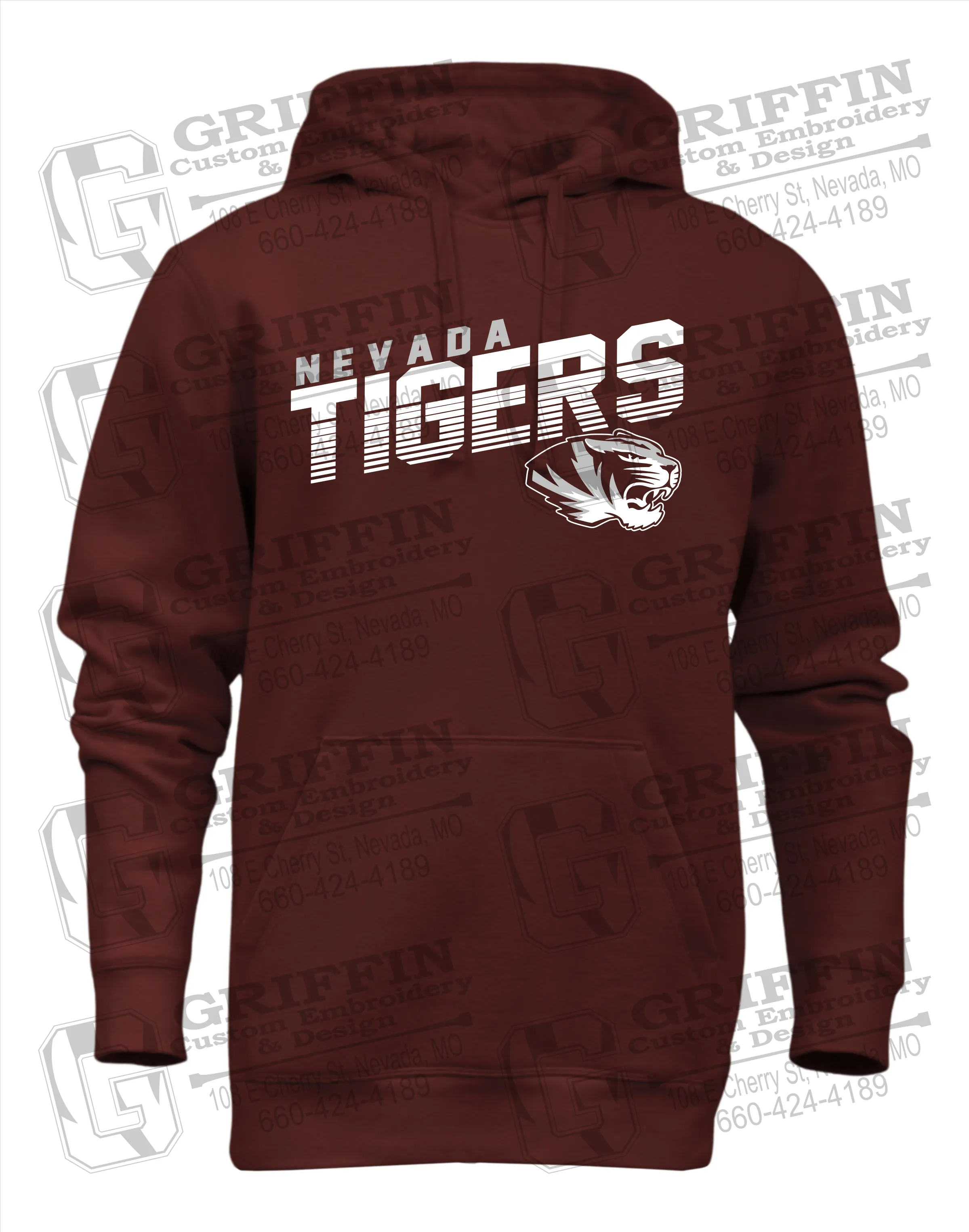 Heavyweight Fleece Hoodie - Nevada Tigers 19-A