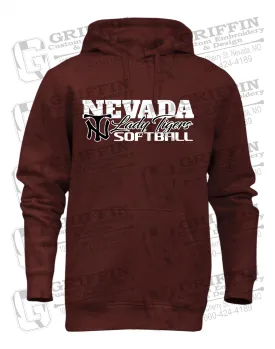 Heavyweight Fleece Hoodie - Softball - Nevada Tigers 25-M