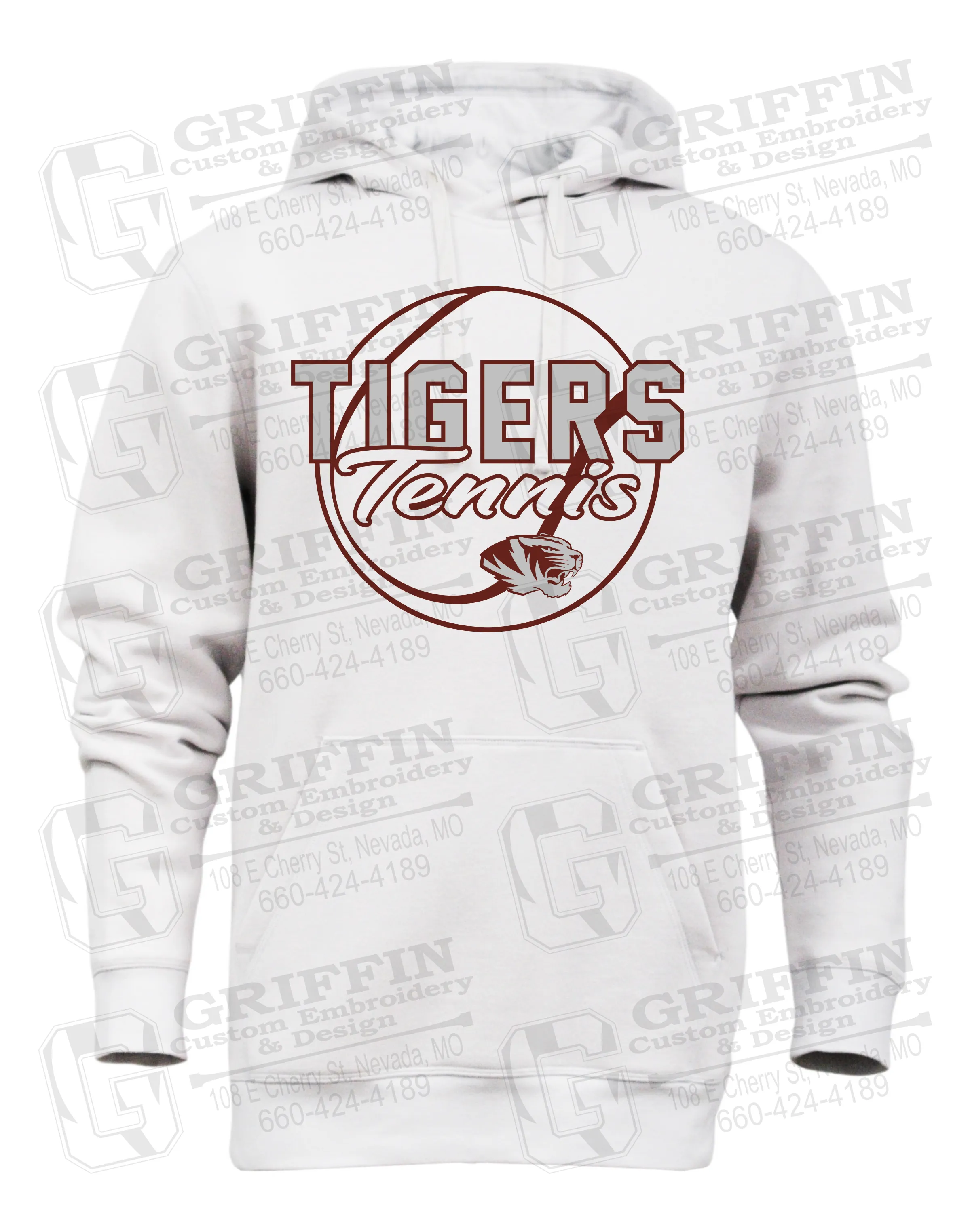 Heavyweight Fleece Hoodie - Tennis - Nevada Tigers 23-X