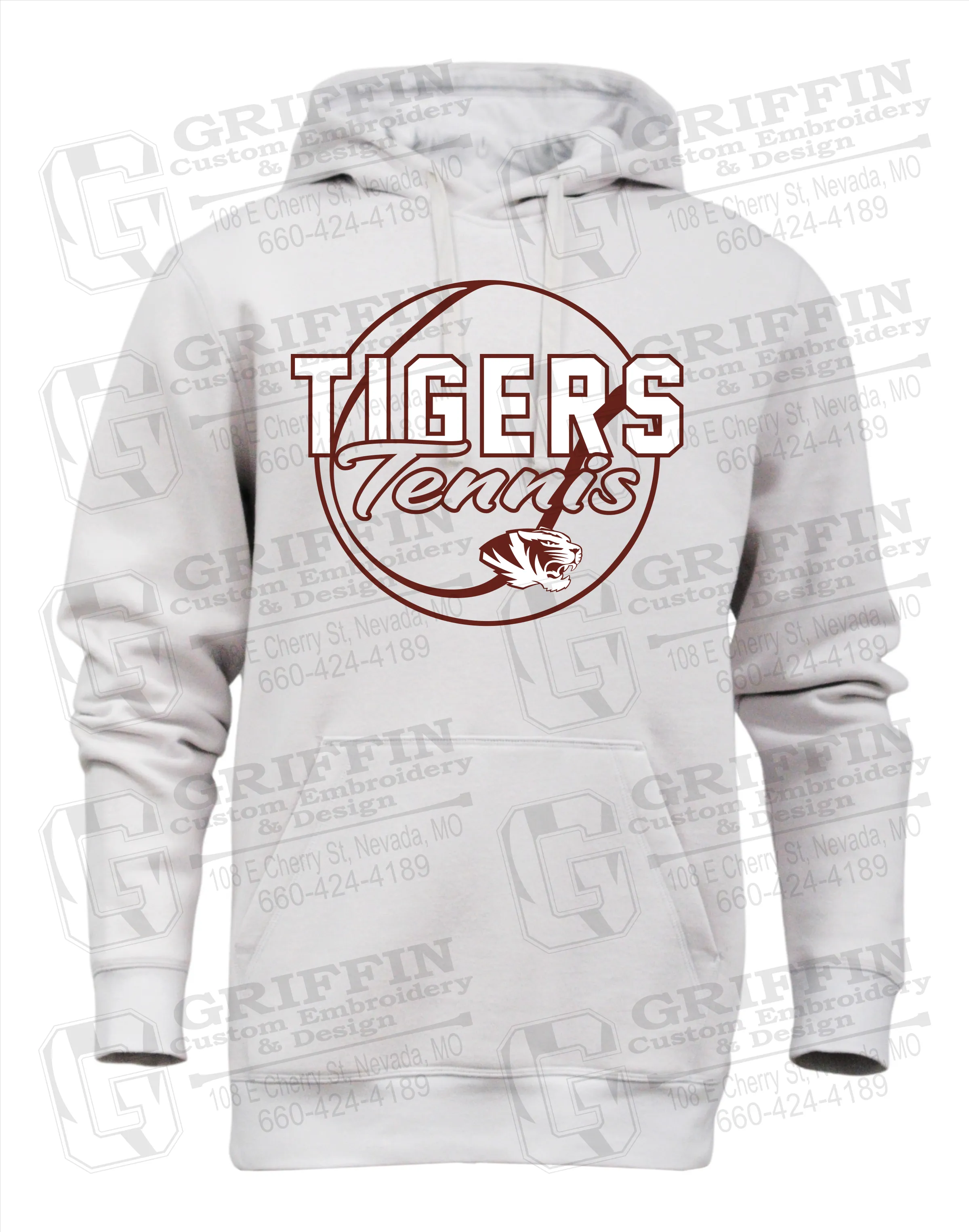 Heavyweight Fleece Hoodie - Tennis - Nevada Tigers 23-X