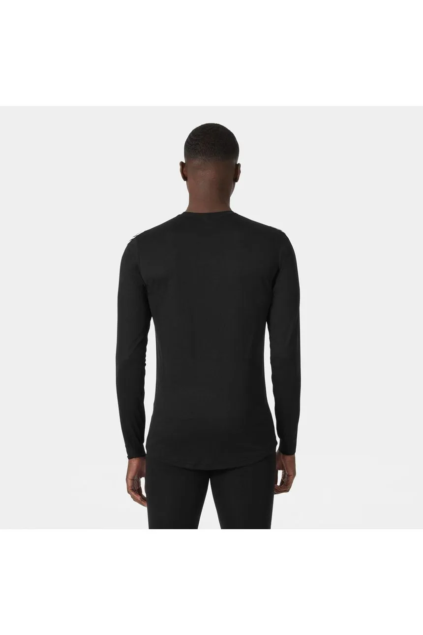 Helly Hansen Lifa Stripe Crew Base Layer Black