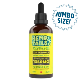 Hemp 4 Tails Jumbo Cat Formula – 1350mg – 90ml – Unflavoured SALE