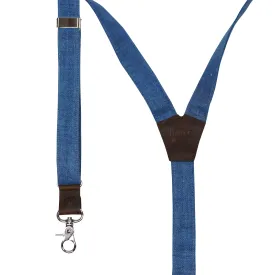 Hemp The Captain Sky Blue Slim Suspenders No. G7411