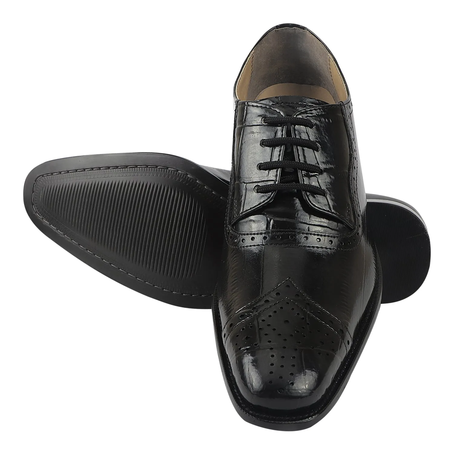 Henley Genuine Leather Oxford Style Brogue Dress Shoes