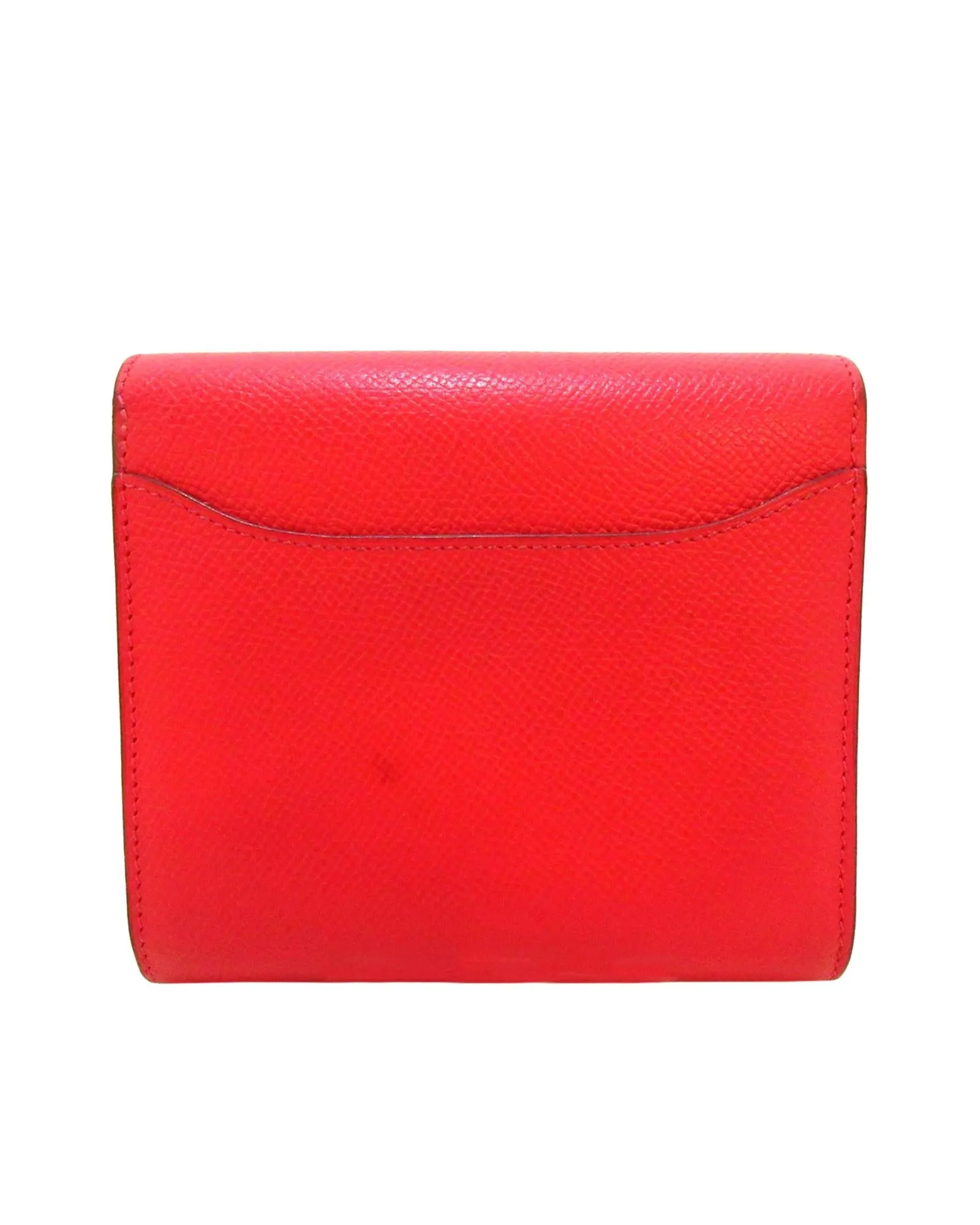 Hermes Bearn Wallet in Red