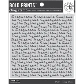 Hero Arts Cling Stamp 6"X6" Falala Bold Prints