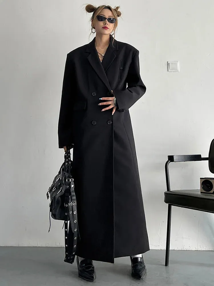 HEYFANCYSTYLE Soft Oversized Trench Coat