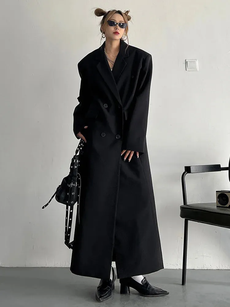 HEYFANCYSTYLE Soft Oversized Trench Coat