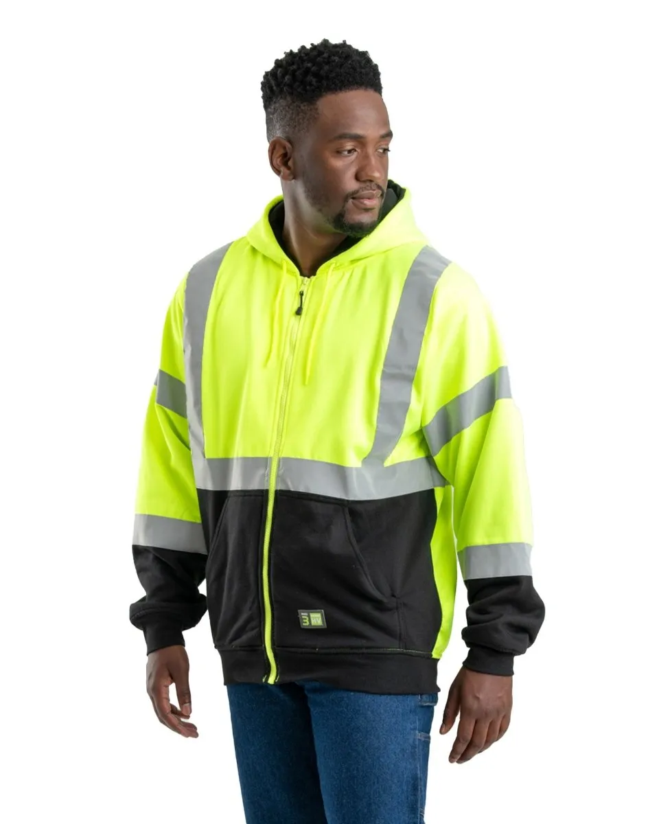 Hi Vis Class 3 Color Block Hooded Sweatshirt