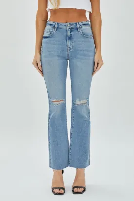 Hidden Jeans Medium Light Distressed Bootcut Jeans